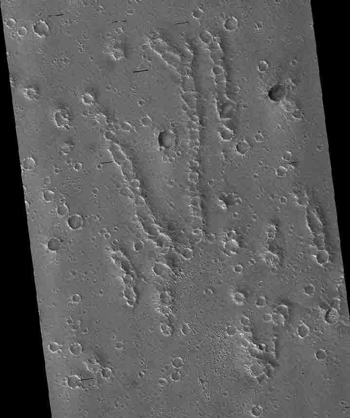 Image: Cones and Ridges in Utopia Planitia