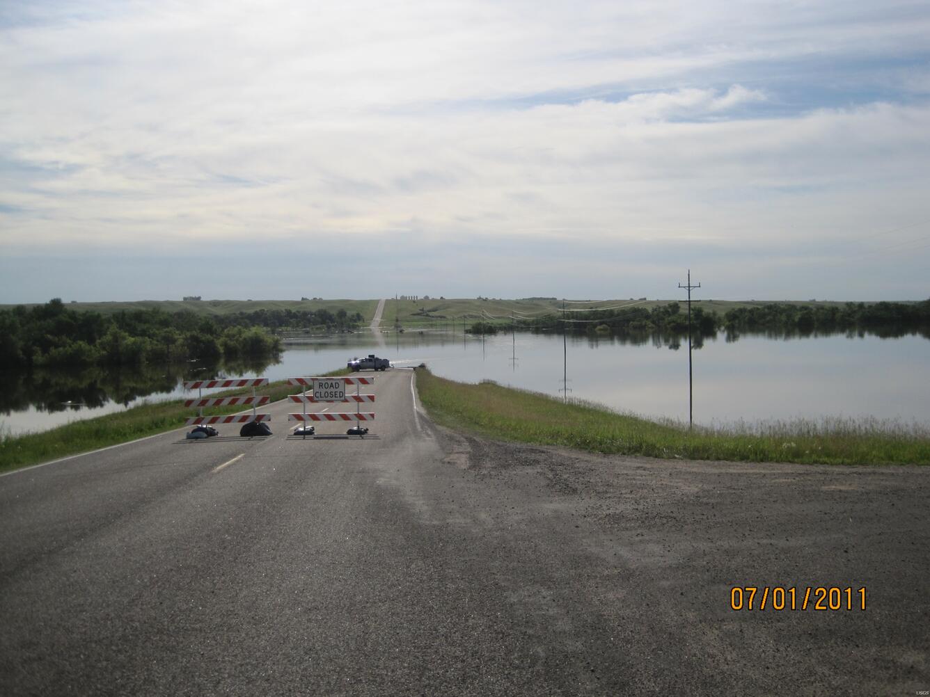 Image: Road Flooded by Souris River