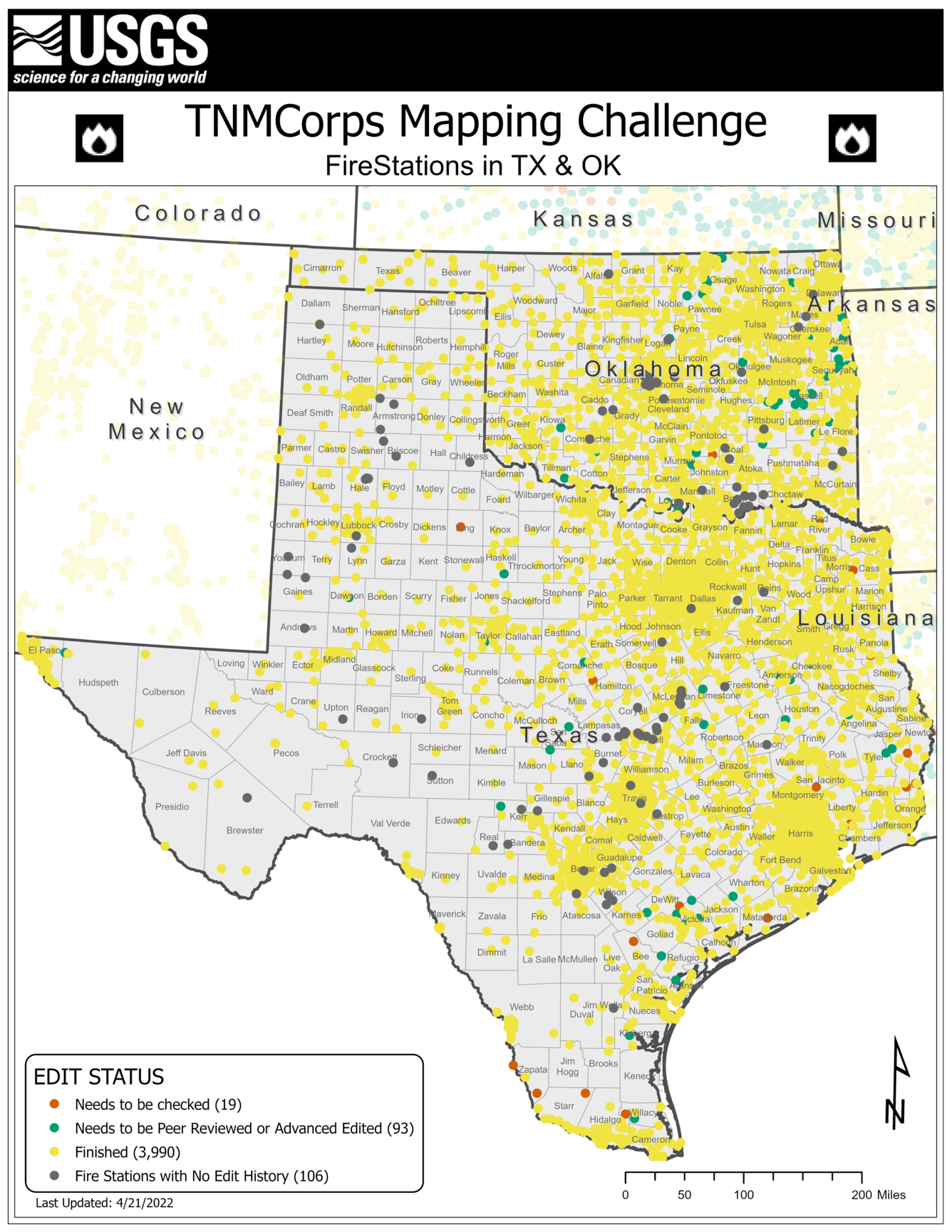 TNMCorps Mapping Challenge: Fire Stations in Texas & Oklahoma with No Edit History (04/21/22)