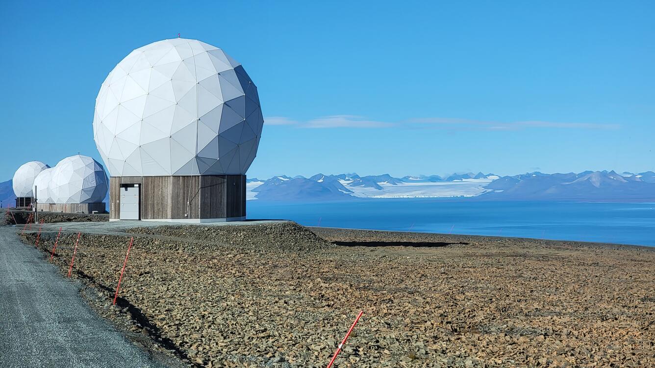 Image of Satellite ground station in Norway
