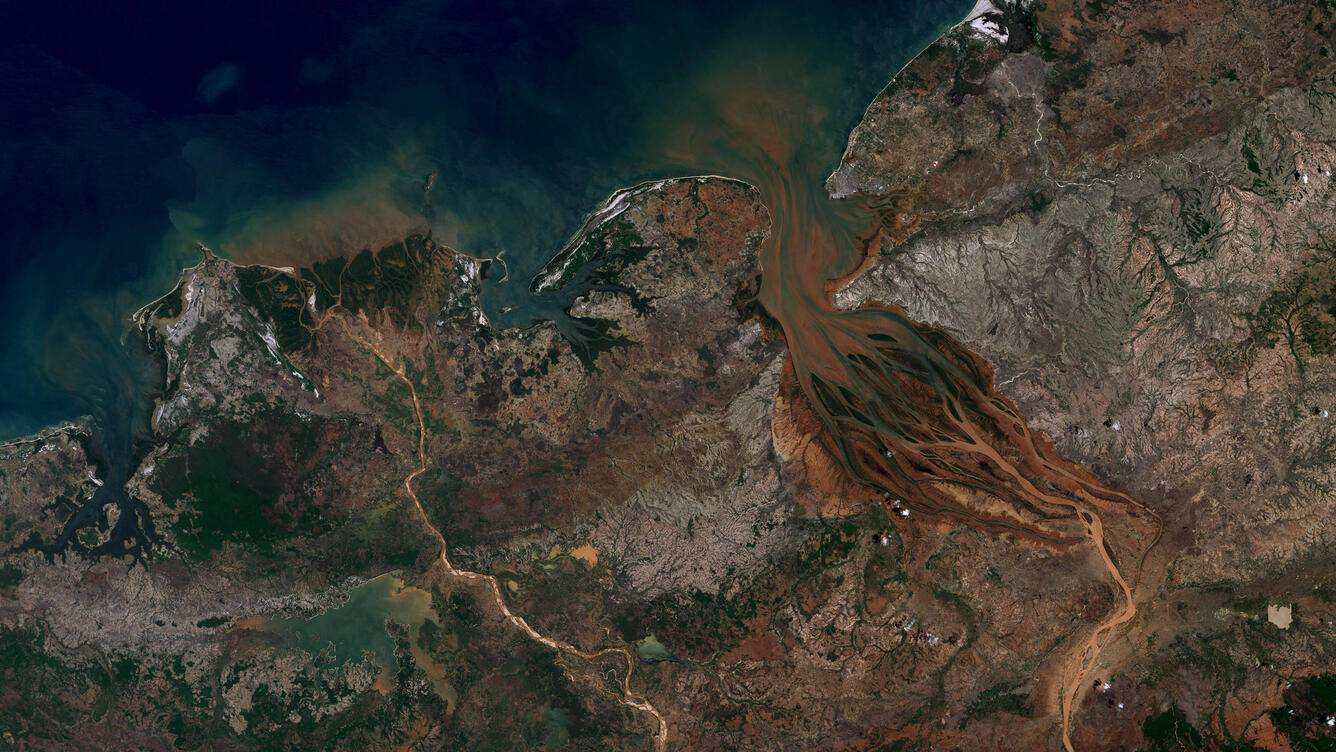 Landsat 9 image of Northern Madagascar