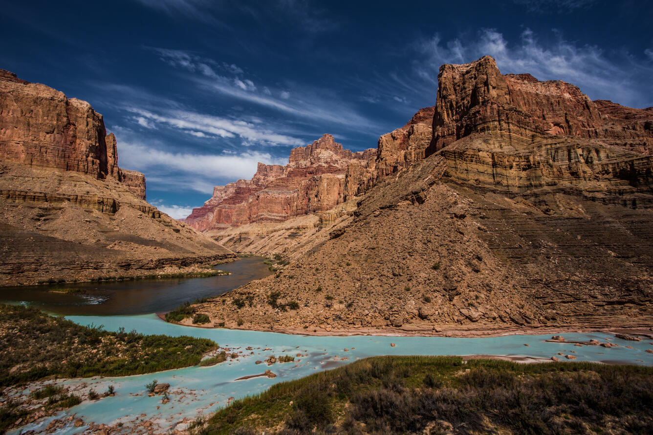 Confluence of the Little Colorado River and Colorado River