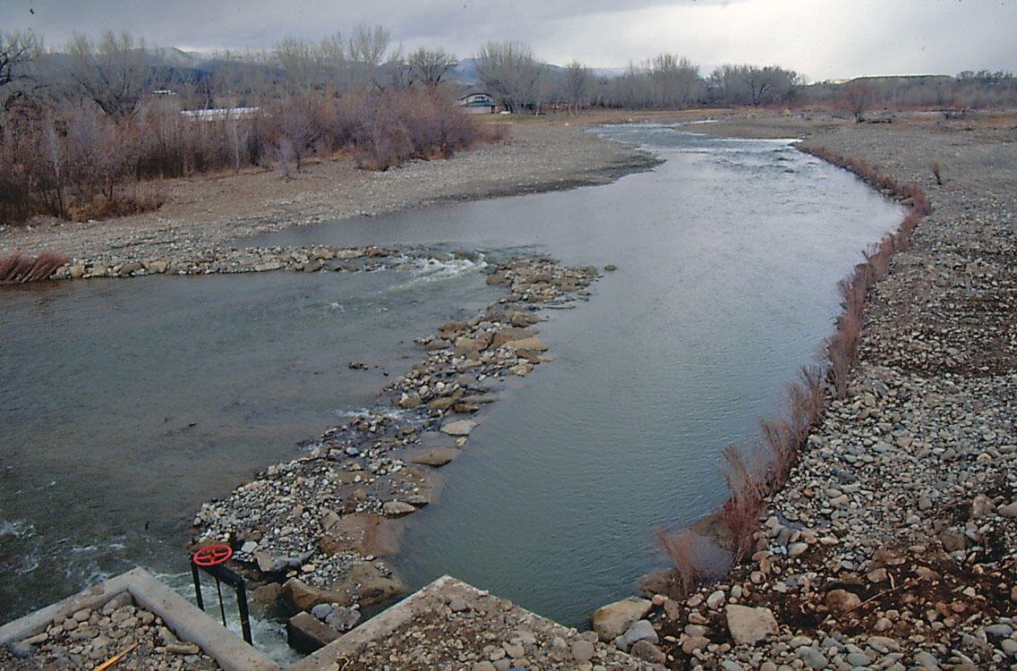North Fork Gunnison River near Hotchkiss, March 2000
