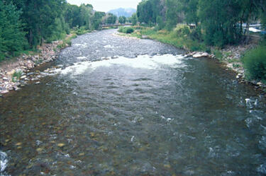 Roaring Fork River at Basalt, CO, July 2004
