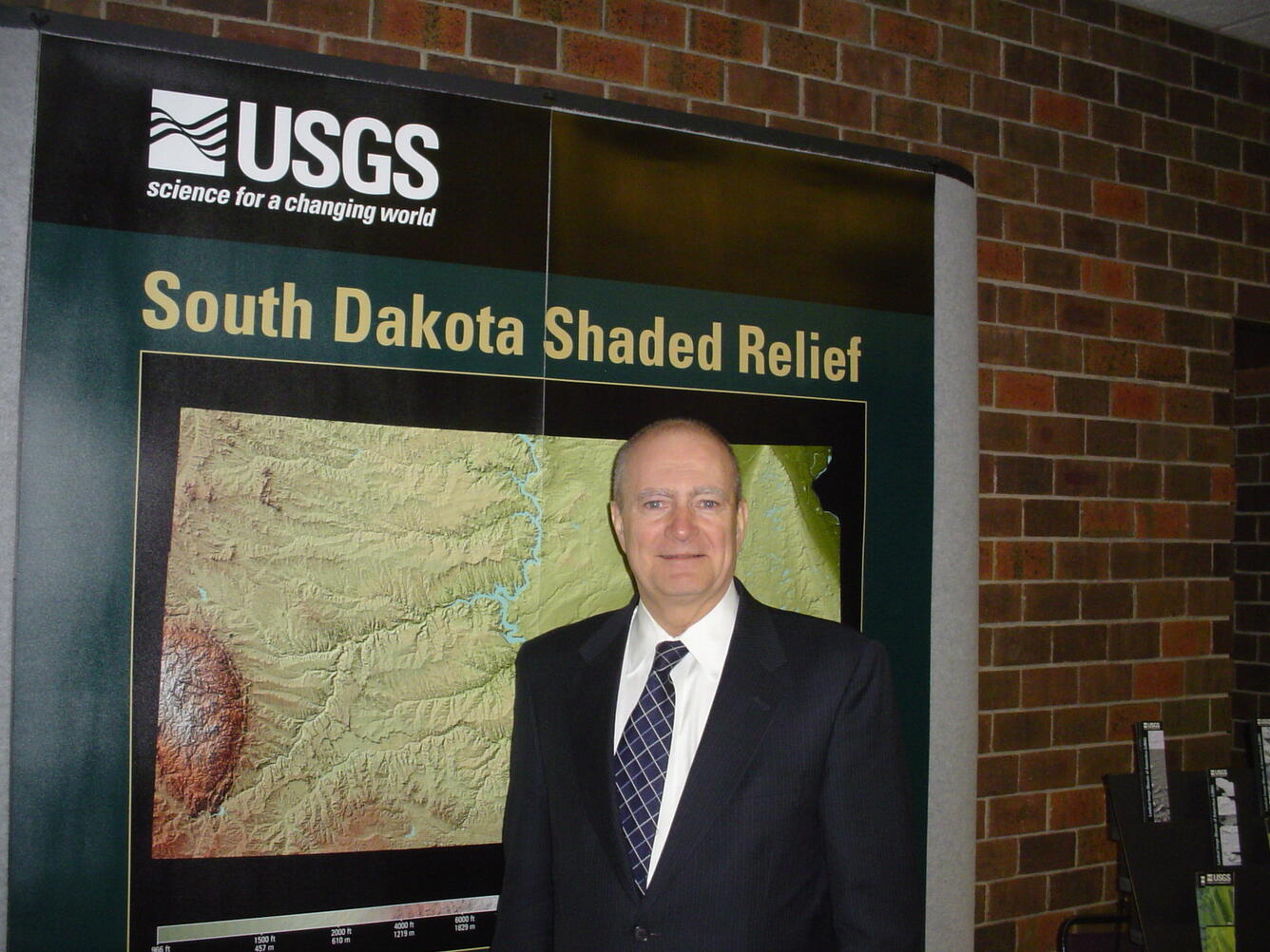 U.S. Geological Survey EROS Data Center Display