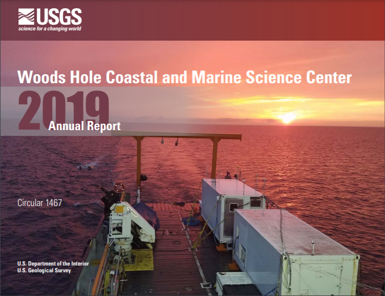 The cover of the Woods Hole Coastal and Marine Science Center—2019 Annual Report. 