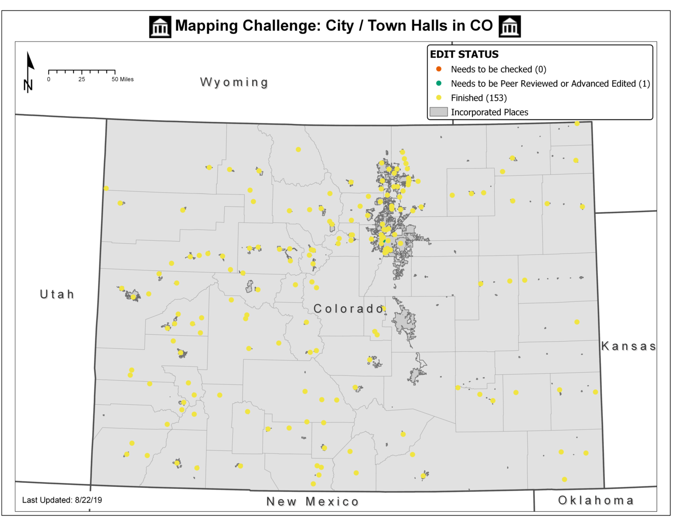 TNMCorps Mapping Challenge: City / Town Halls in CO