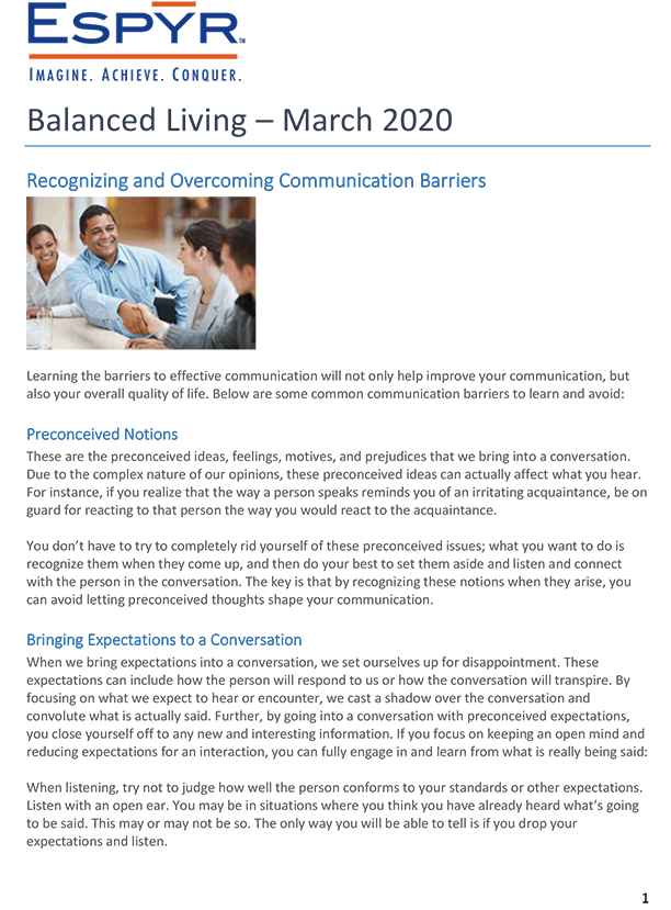 Balanced Living Cover 3/2020