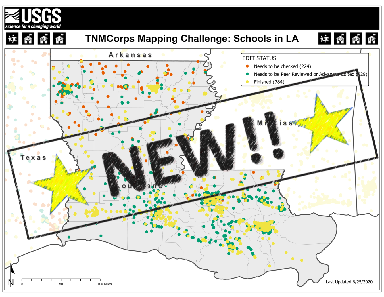 TNMCorps Mapping Challenge: Schools in LA NEW