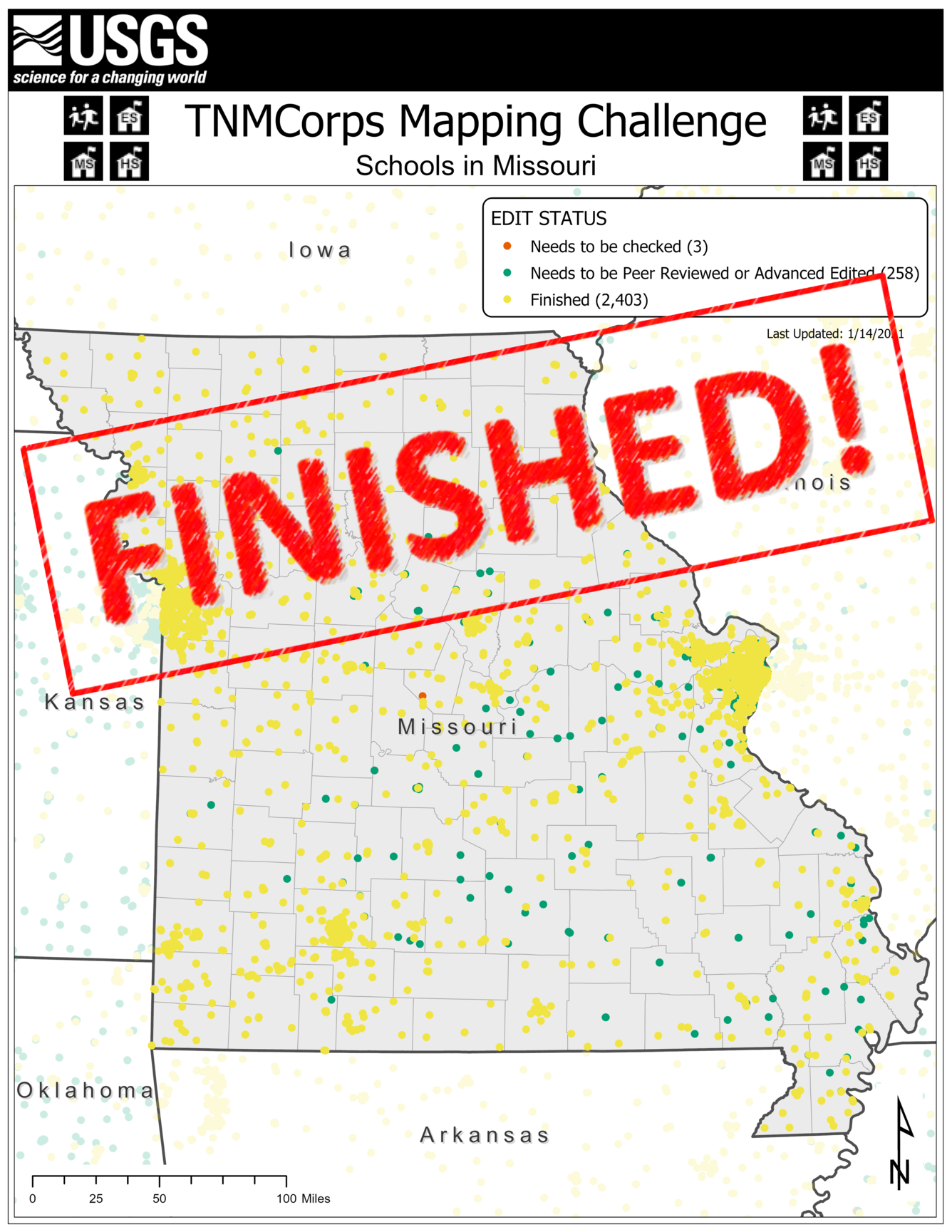 TNMCorps Mapping Challenge: Schools in MO FINISHED 