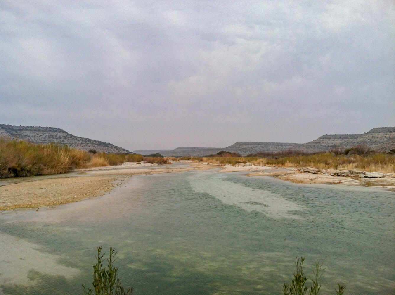 Pecos River and Independence Creek confluence