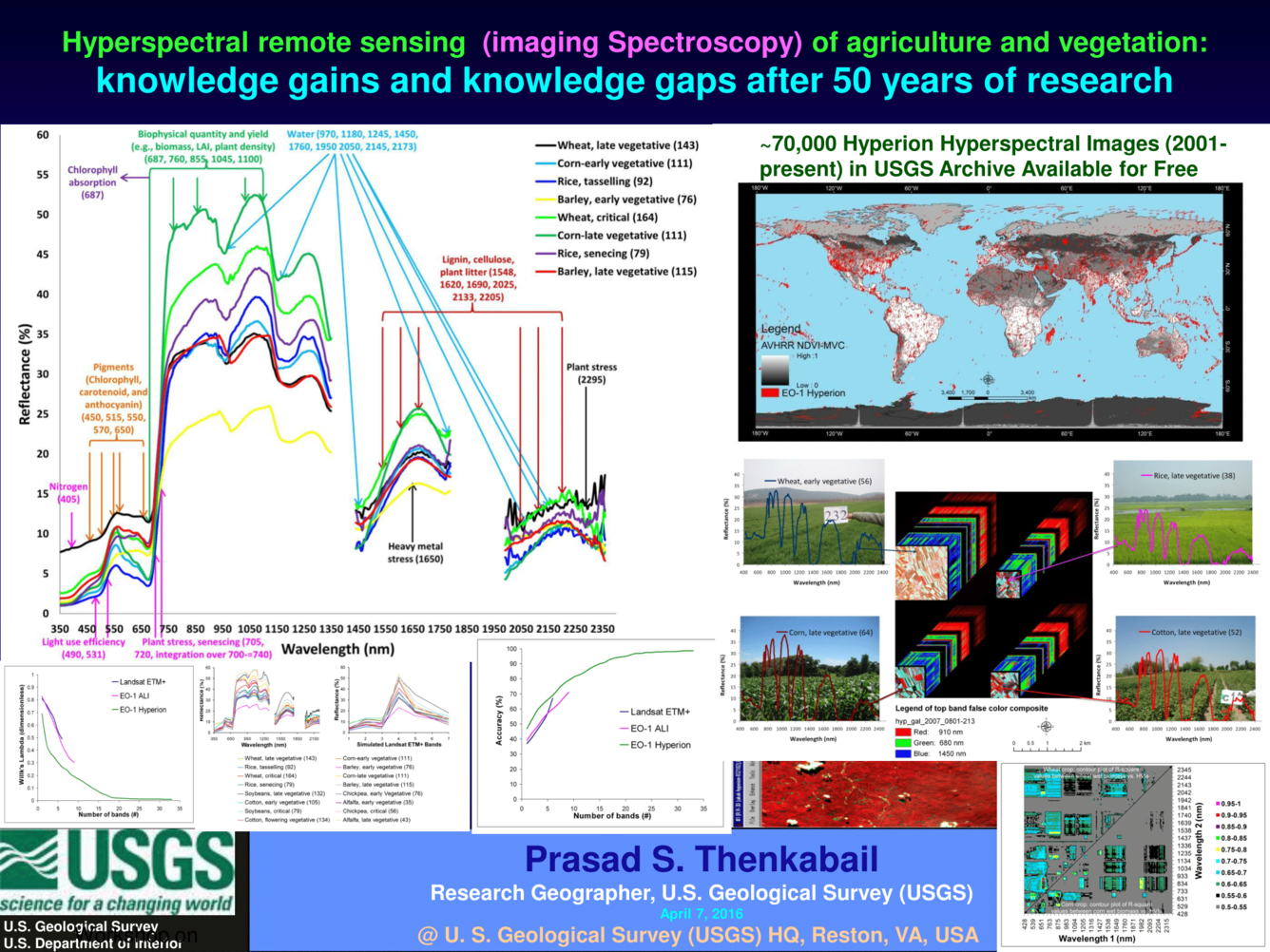 Hyperspectral Series Talk held at USGS, HQ, Reston, VA, USA - Thumbnail