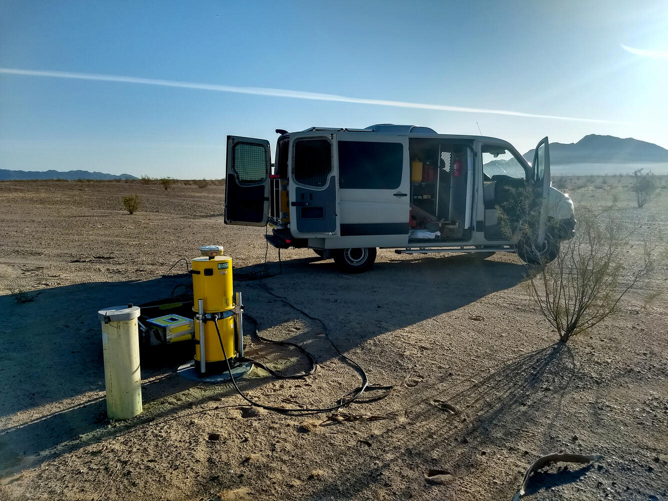 Absolute-gravity measurement adjacent to a monitoring well near the All American Canal, Imperial Valley, CA