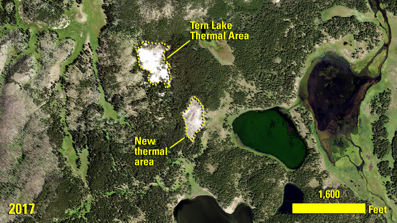 Color image of New Yellowstone Hot Spot – After
