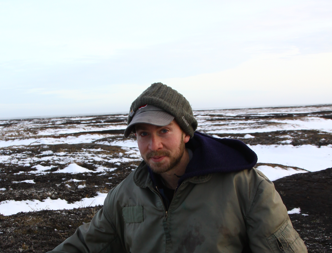 Anthony Pagano on the frozen tundra of northern Alaska