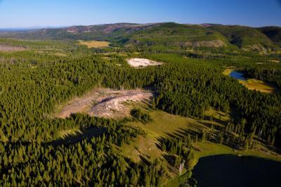 Aerial view of the new thermal area