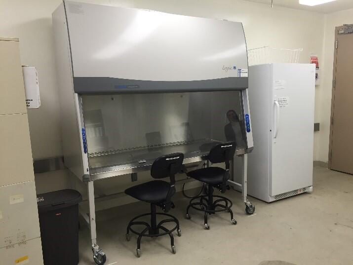 The Biological Safety Cabinet at the Molecular Ecology Lab at the Fort Collins Science Center.