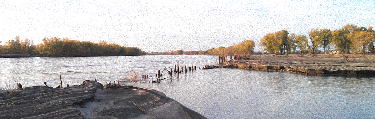 Bullard backwater along the Missouri River