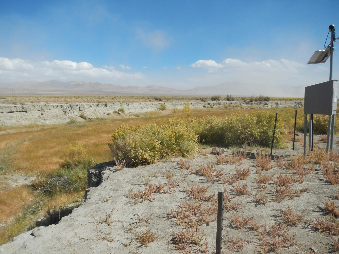Walker River during drought in Nevada