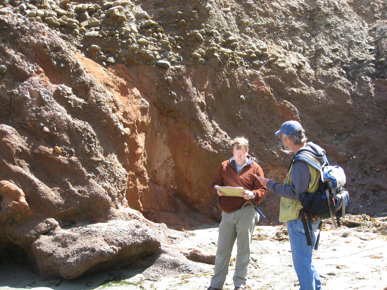 Photo of Lospe Formation near Piedras Blancas, California