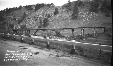 Another damaged bridge over the Fall River 1937