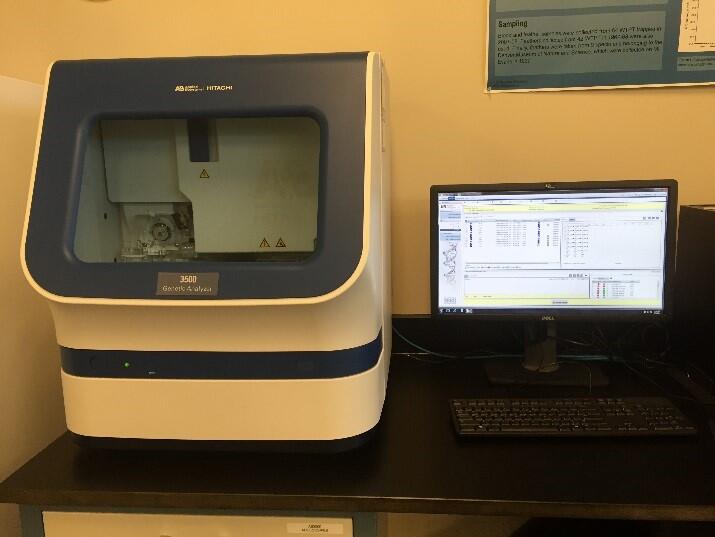Genetic Analyzer at the Molecular Ecology Lab at the Fort Collins Science Center.
