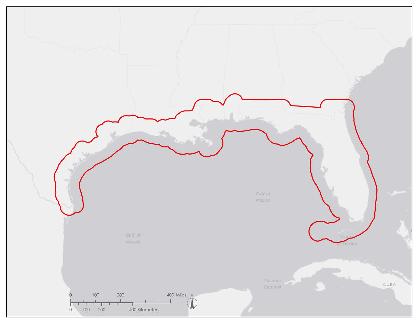 Gulf of Mexico Area Polygon
