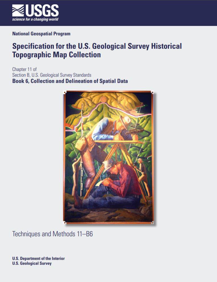 Specifications for the US Geological Survey Historical Topographic Map Collection Front Cover