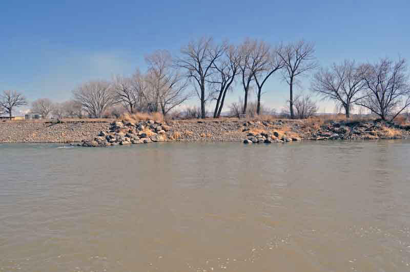 Gunnison River at the Hartland Dam near Delta
