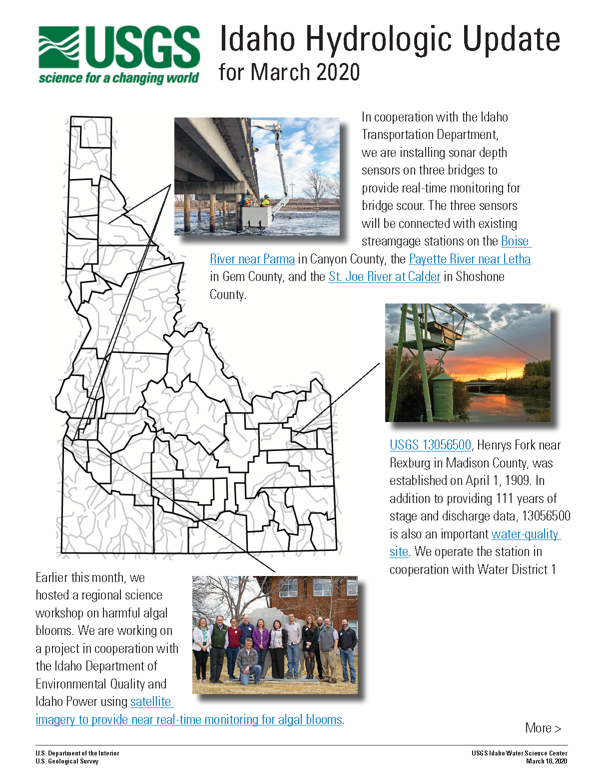 Idaho Hydrologic Update, March 2020