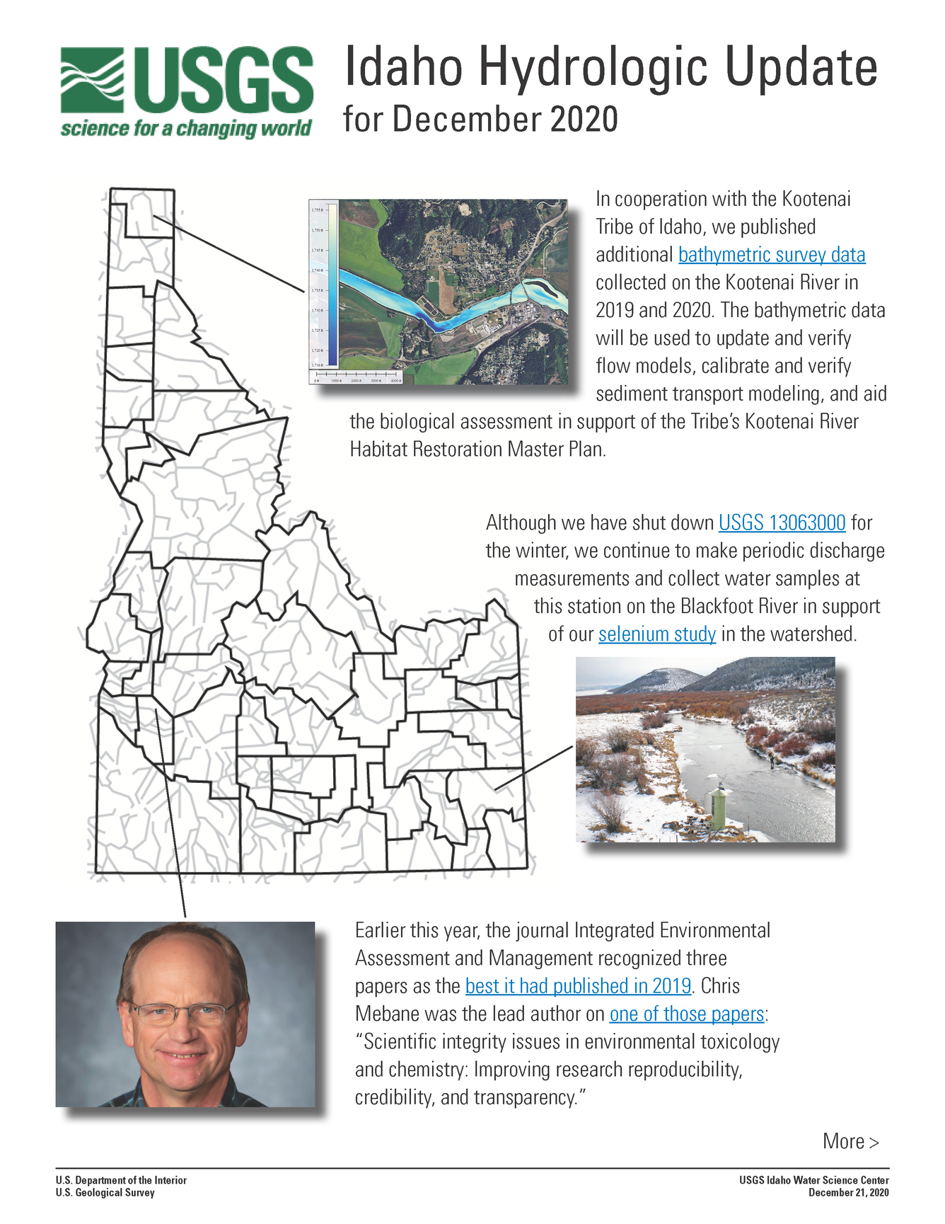 Idaho Hydrologic Update, December 2020