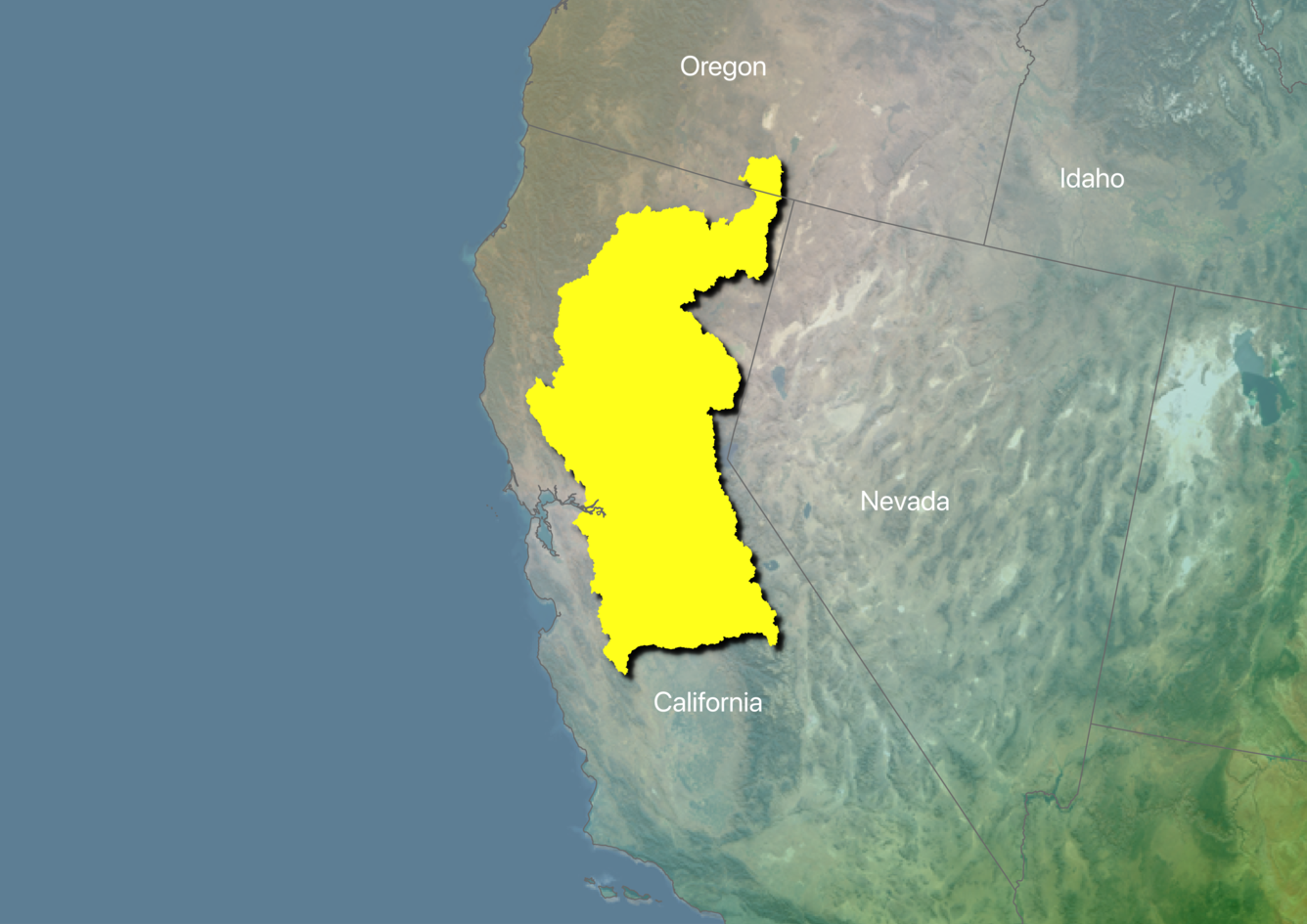 IWAAs CMF project map - Sacramento - San Joaquin River basin
