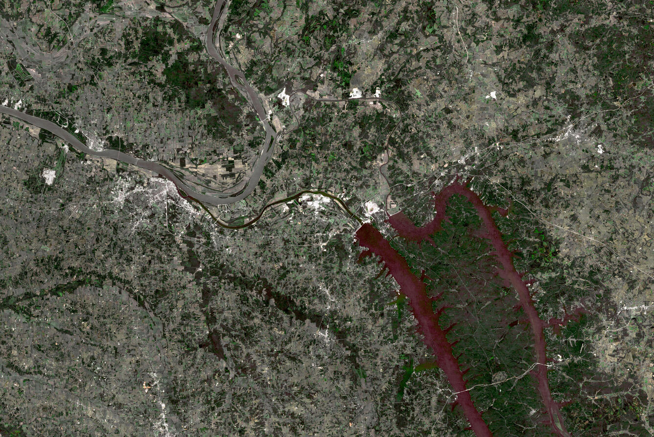 Synthetic Landsat 8 image of Paducah, KY area