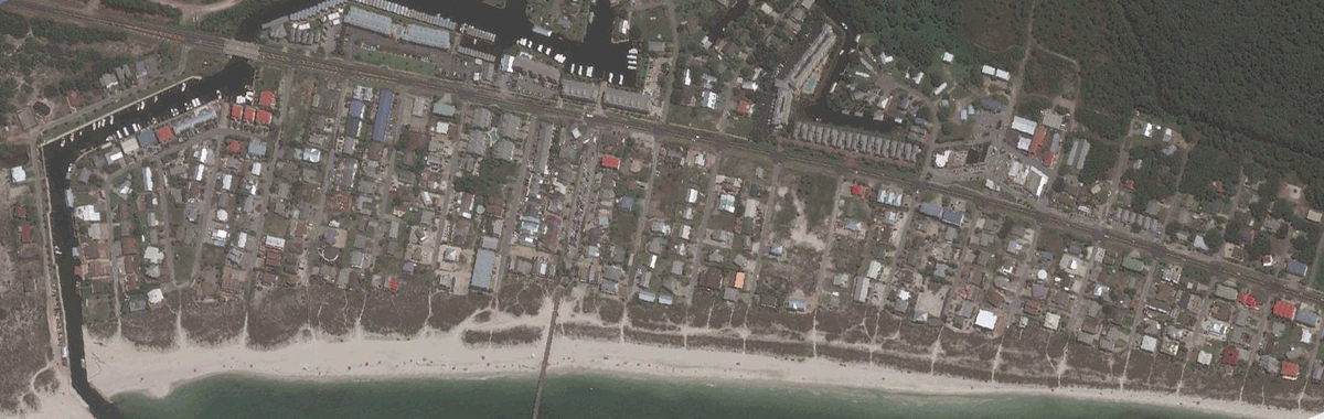Before and after photos show Hurricane Michael's devastation along the Florida panhandle.