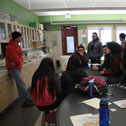MMFS Leader providing lecture to AK native students