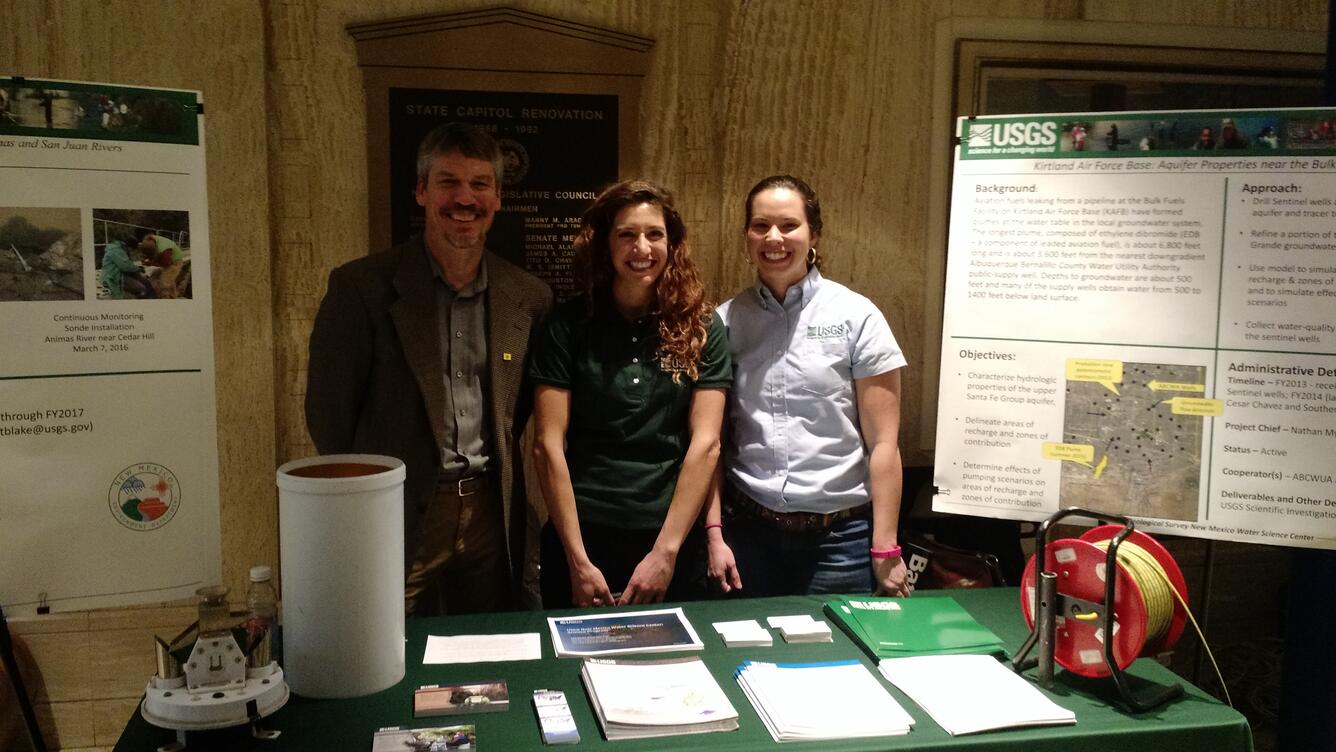 USGS Booth at New Mexico Earth Sciences Day