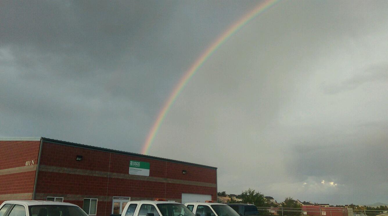Rainbow above Cedar City Field Office