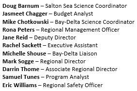 Pacific Regional Staff Employee List