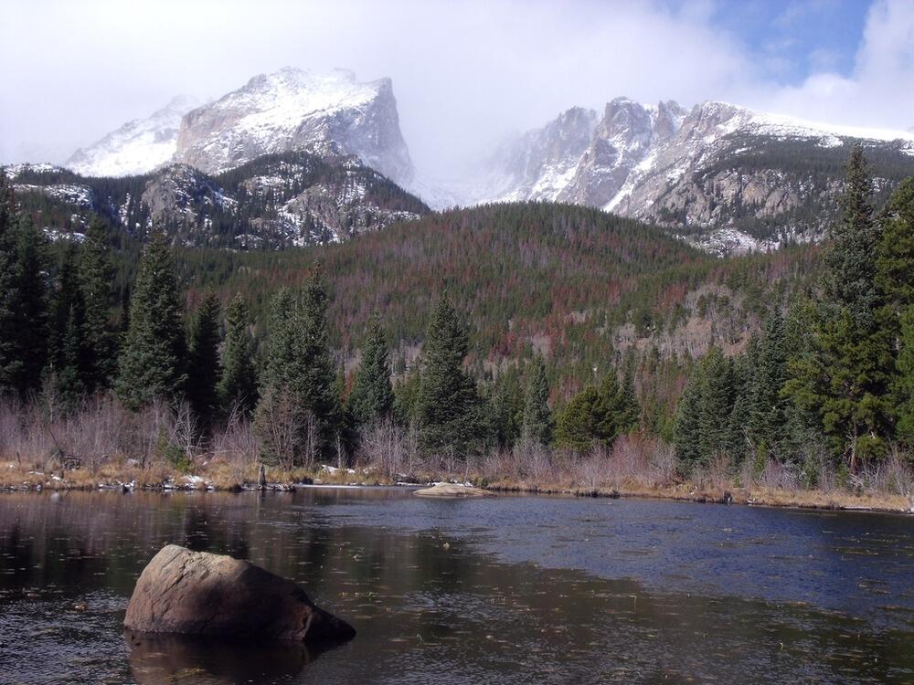 Early snowfall in Rocky Mountain National Park