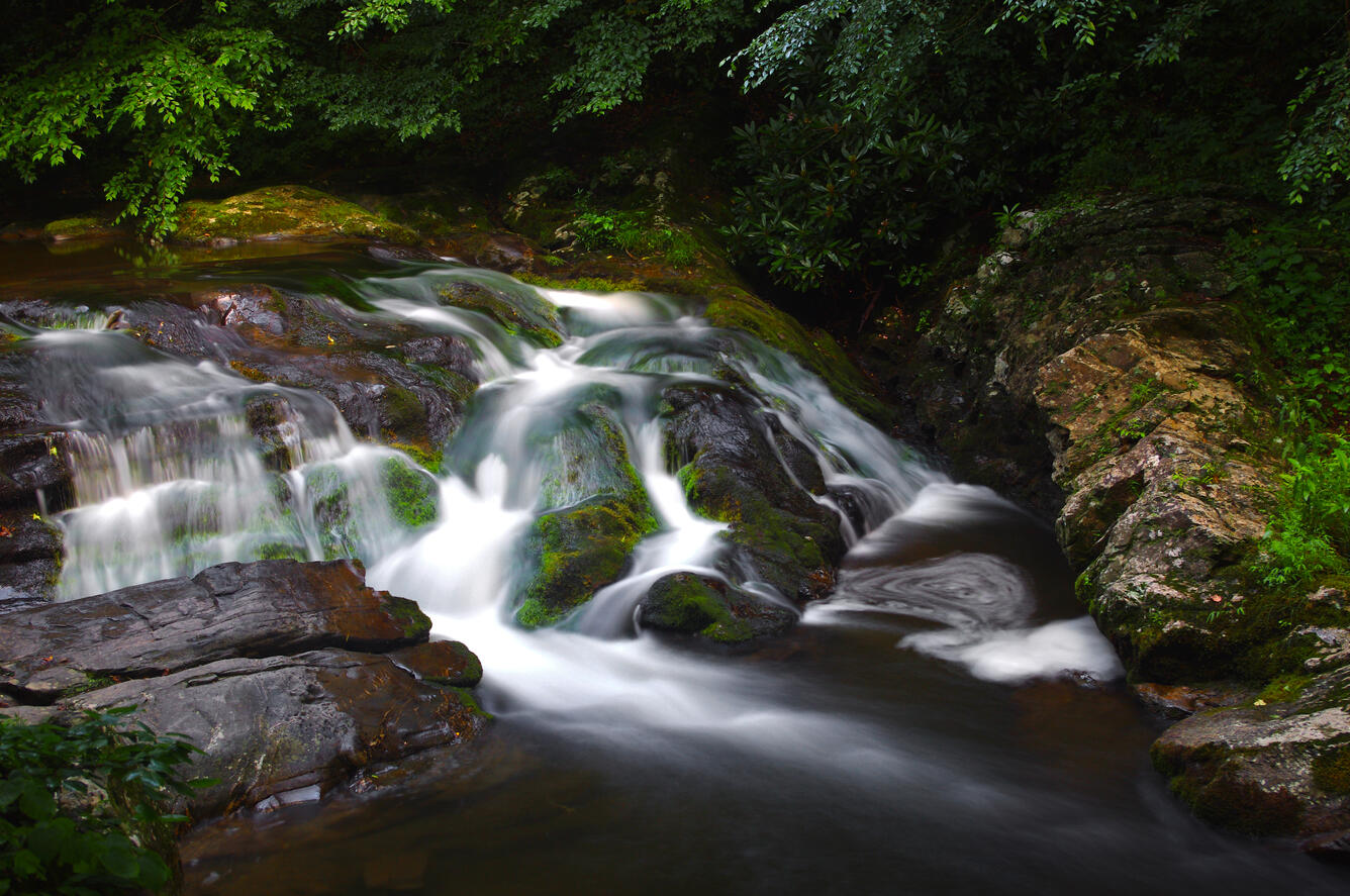 Smoky Mountain Stream on way to Cades Cove - Tennessee