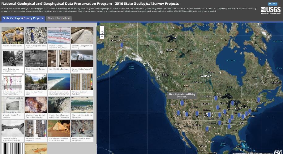 State geological survey preservation projects - 2016