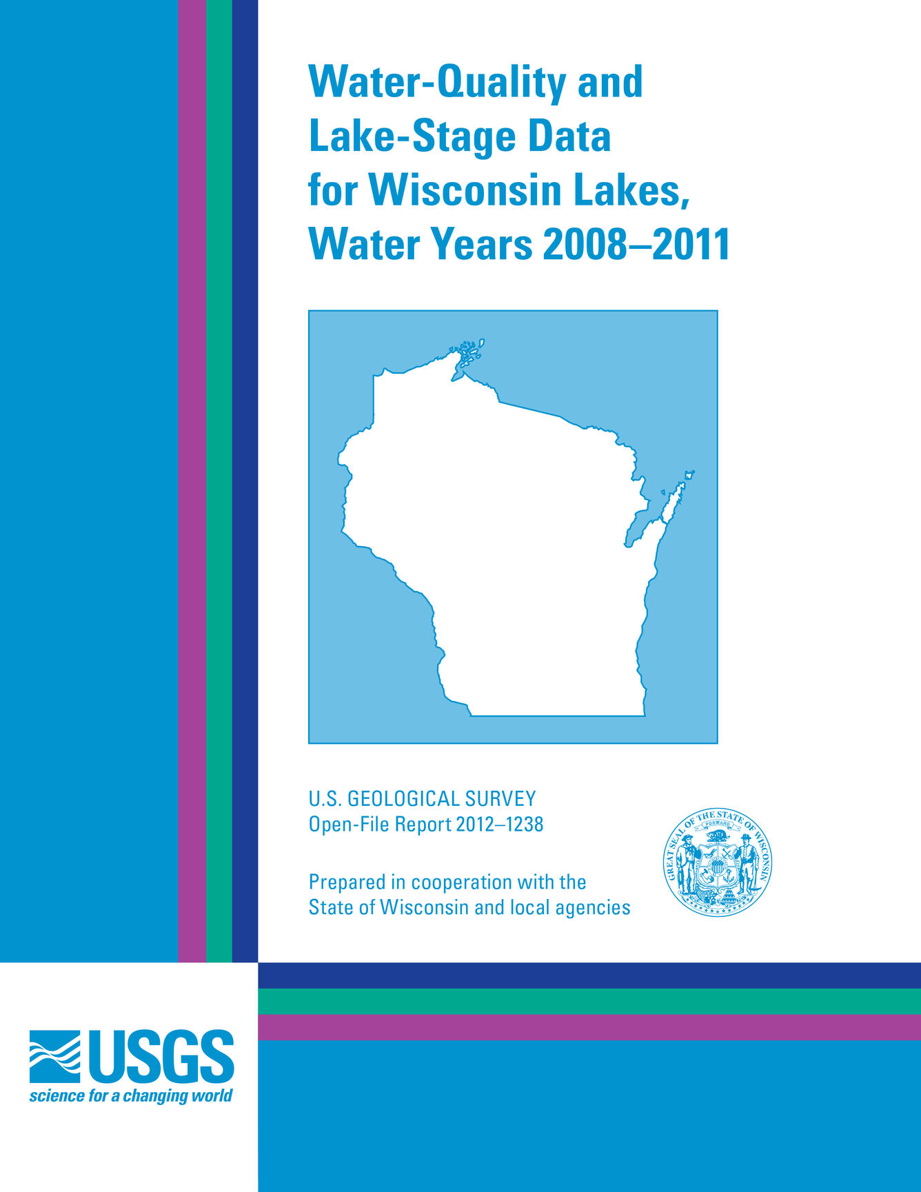 Image of Wisconsin lake data report cover