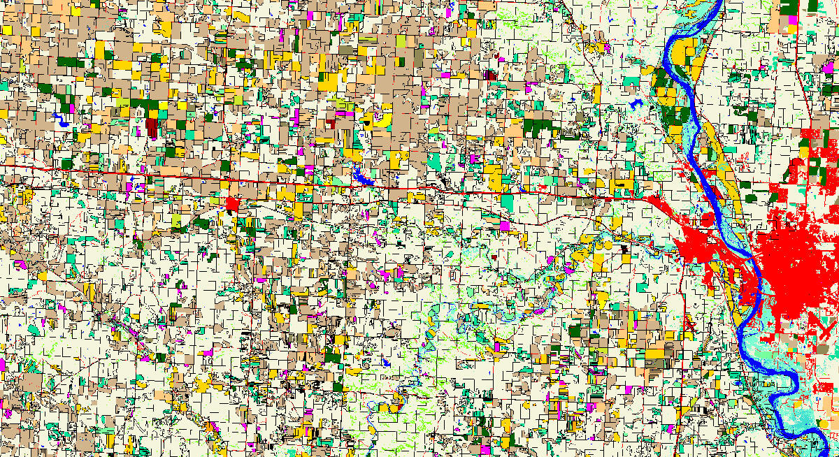 Land-Cover Modeling Results Upper Missouri Before Image