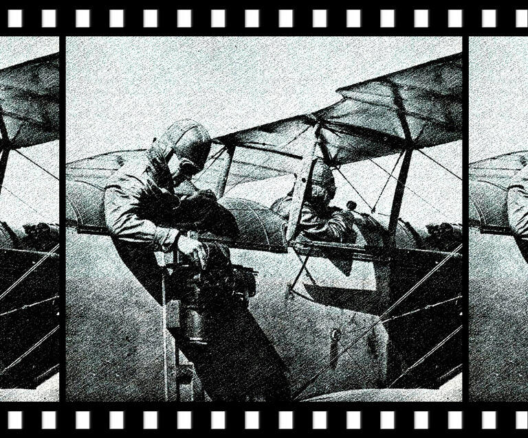 Squadron of Biplane Spectators image