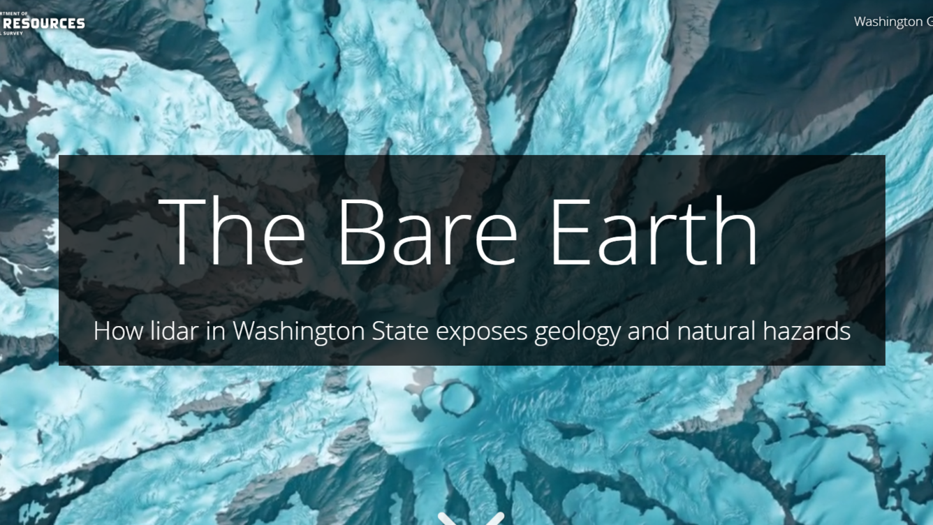 Cover image of Washington State's The Bare Earth Geonarrative