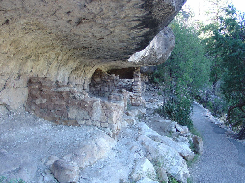 This is a photo of The Sinagua cliff dwellings.