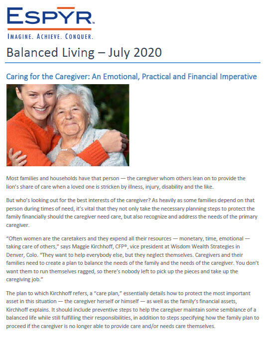 Balanced Living July 2020 front page