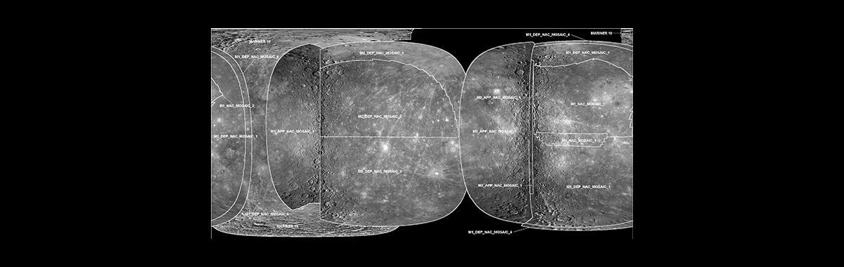 Mercury global mosaic using flyby MESSENGER data
