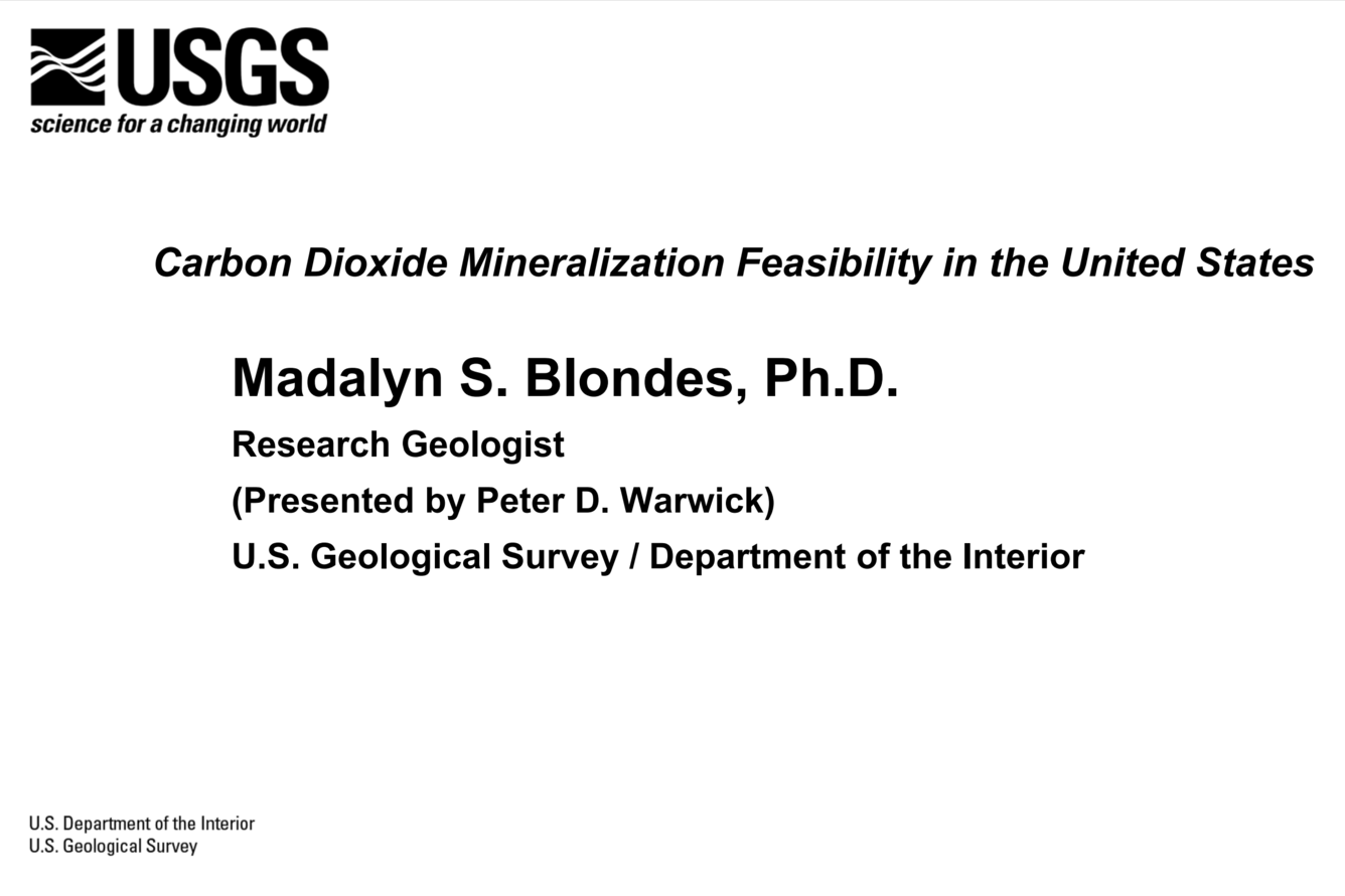 Carbon Dioxide Mineralization Feasibility in the United States Slideshow Thumb