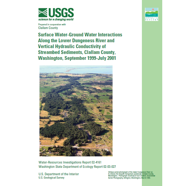 Surface Water-Ground Water Interactions Along the Lower Dungeness River Report Cover